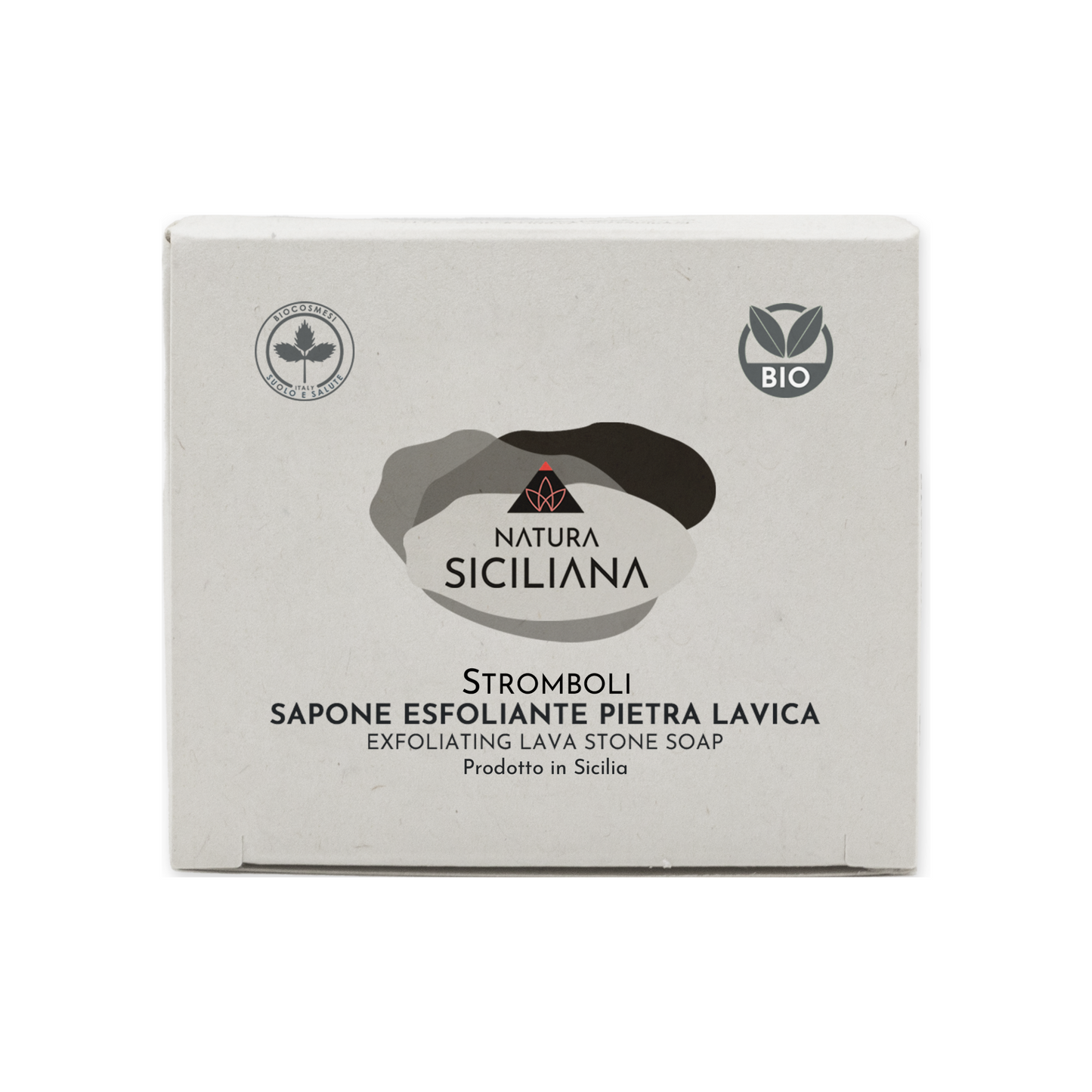 Sapone Esfoliante Carboni Attivi e Pietra lavica Bio