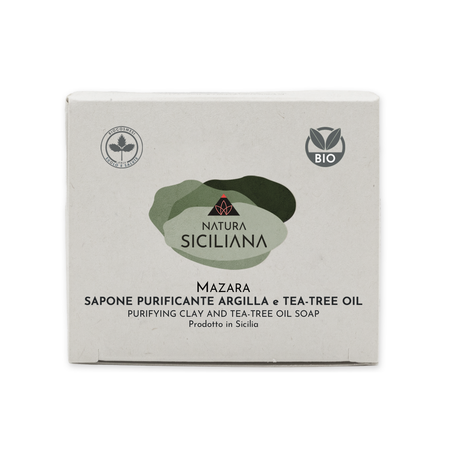 Sapone Argilla e Tea Tree Oil Purificante e Anti-acne Bio