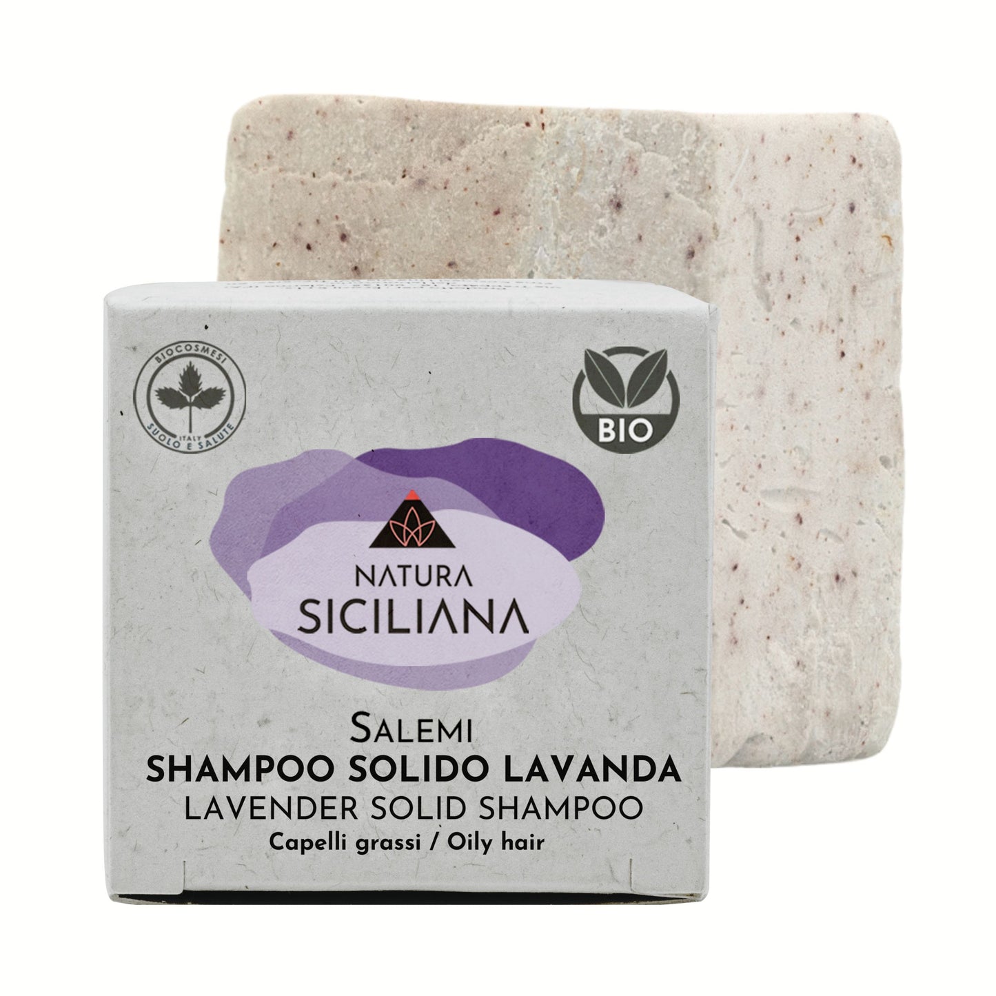 Shampoo Solido Lavanda Per Capelli Grassi Bio